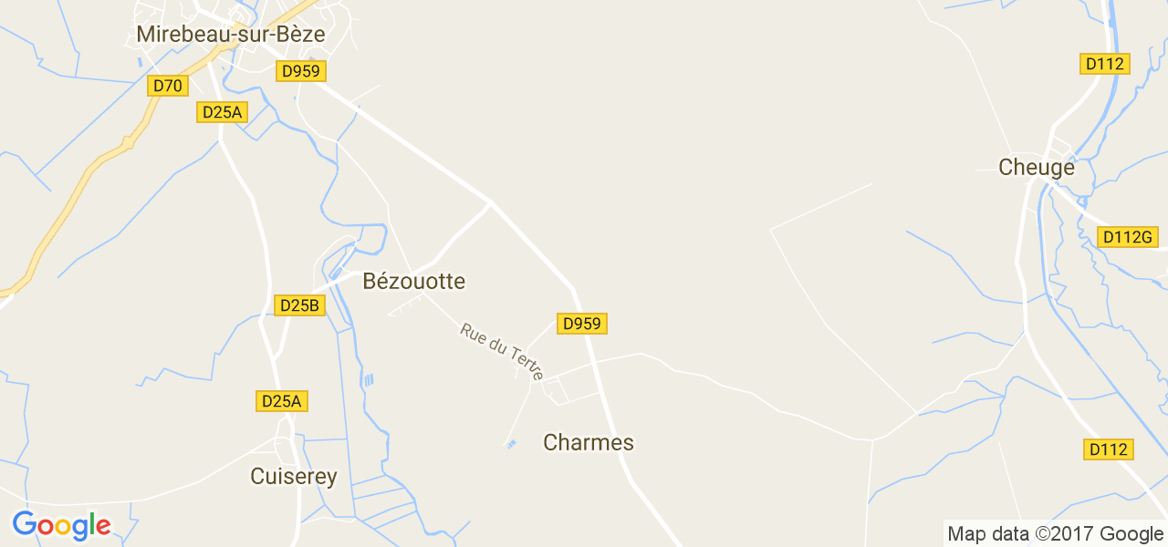 map de la ville de Charmes