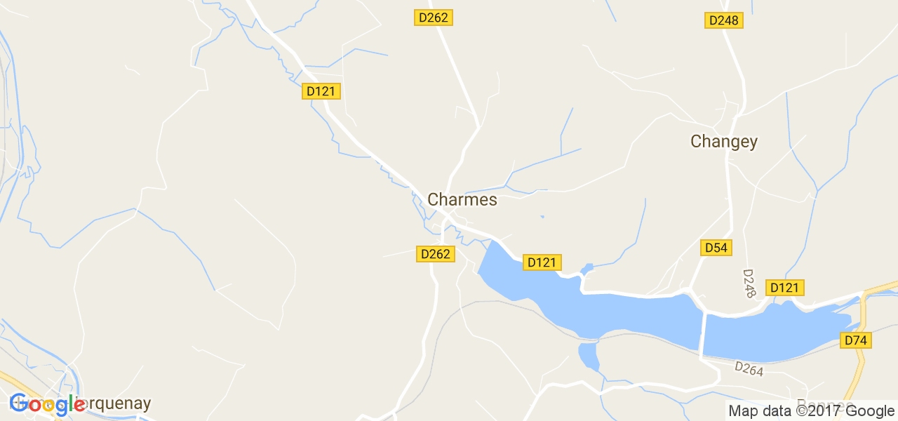 map de la ville de Charmes