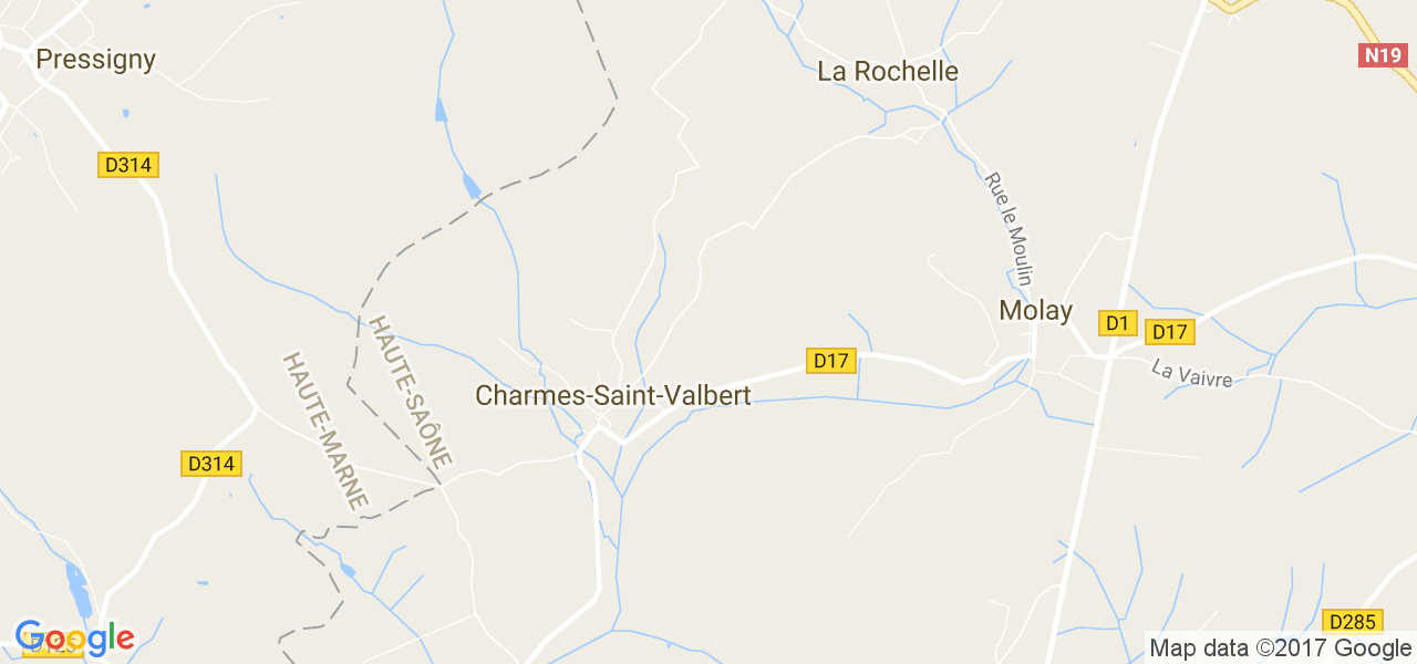 map de la ville de Charmes-Saint-Valbert