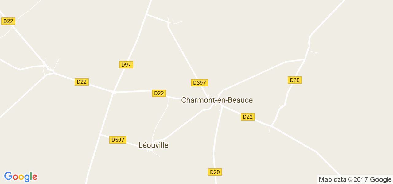 map de la ville de Charmont-en-Beauce