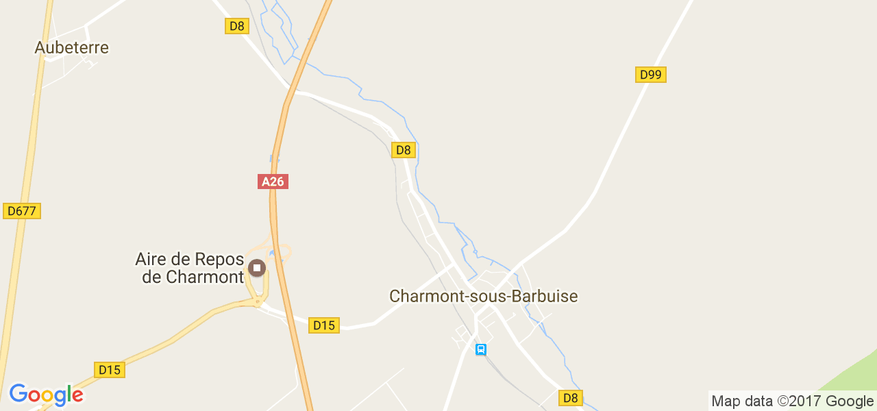 map de la ville de Charmont-sous-Barbuise