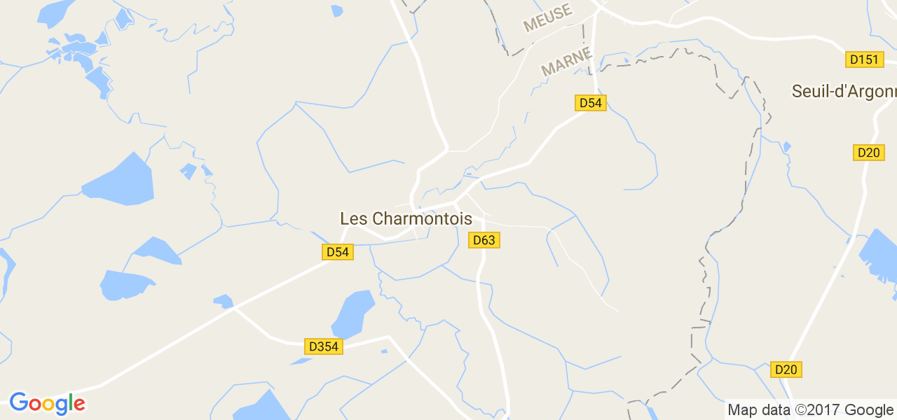 map de la ville de Charmontois