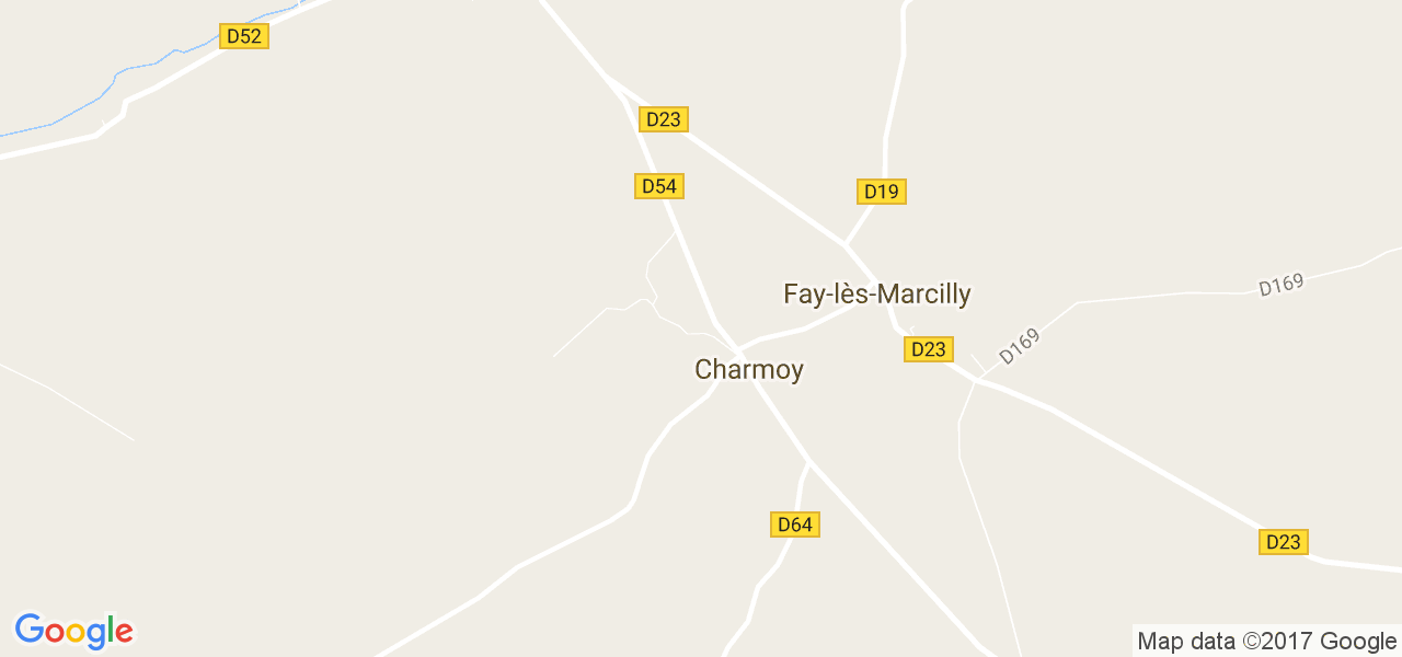 map de la ville de Charmoy