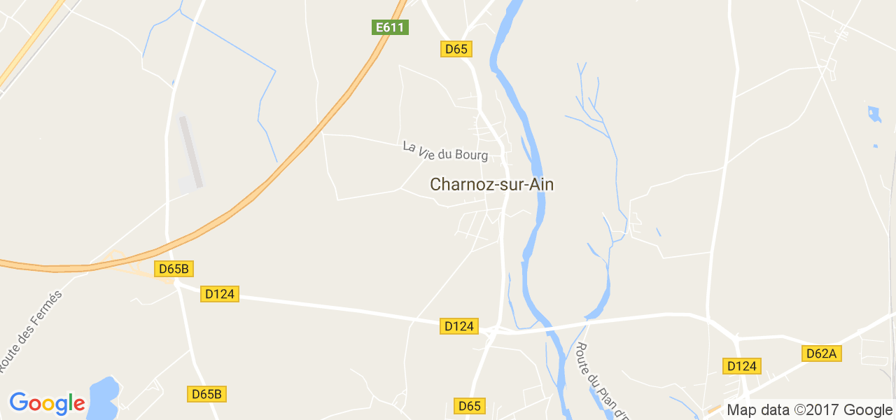 map de la ville de Charnoz-sur-Ain