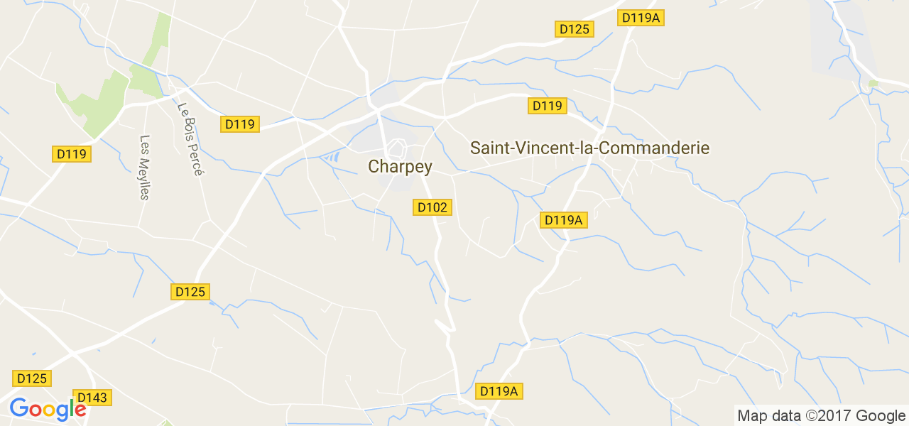 map de la ville de Charpey