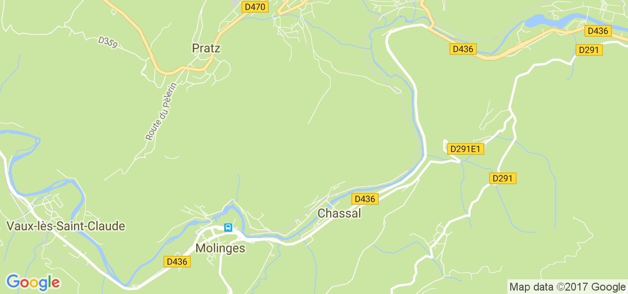 map de la ville de Chassal