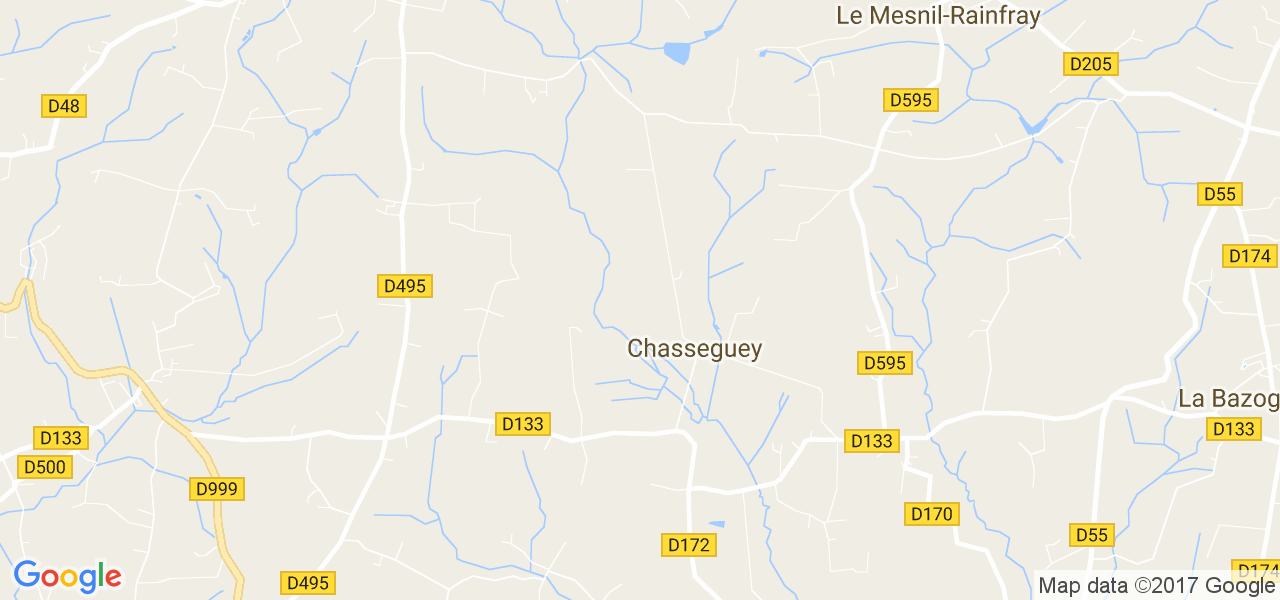 map de la ville de Chasseguey