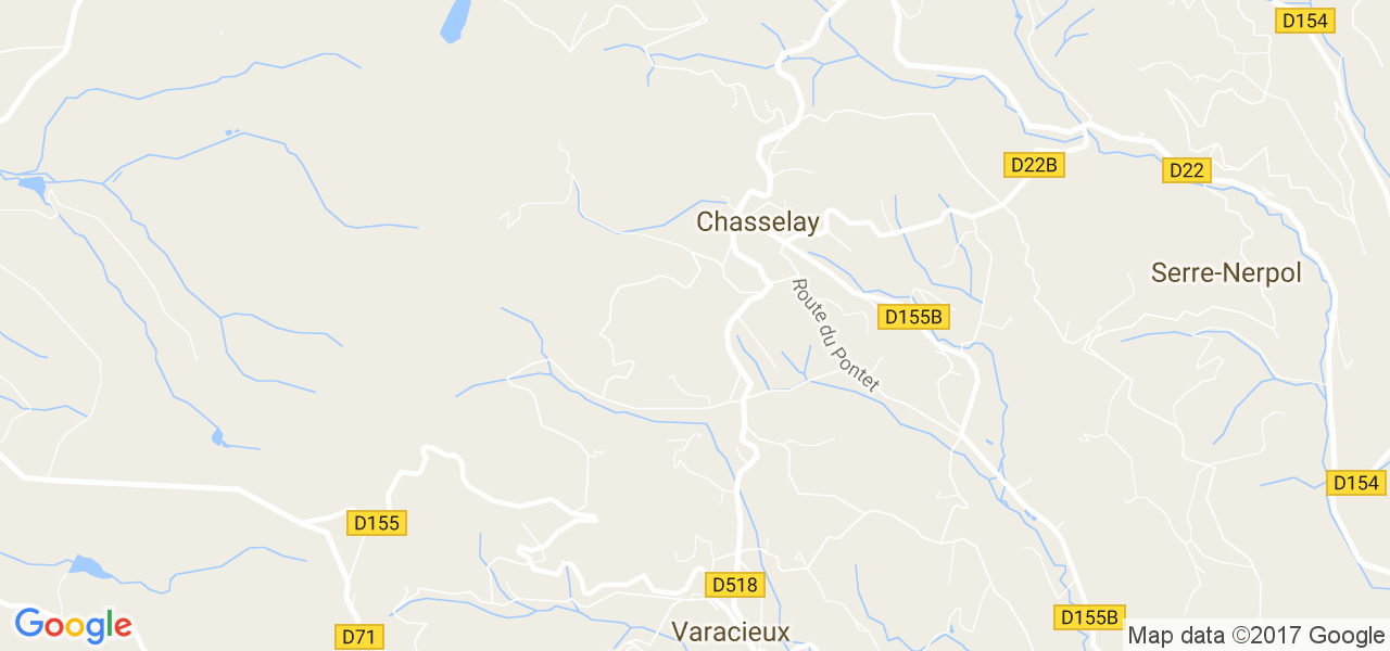 map de la ville de Chasselay