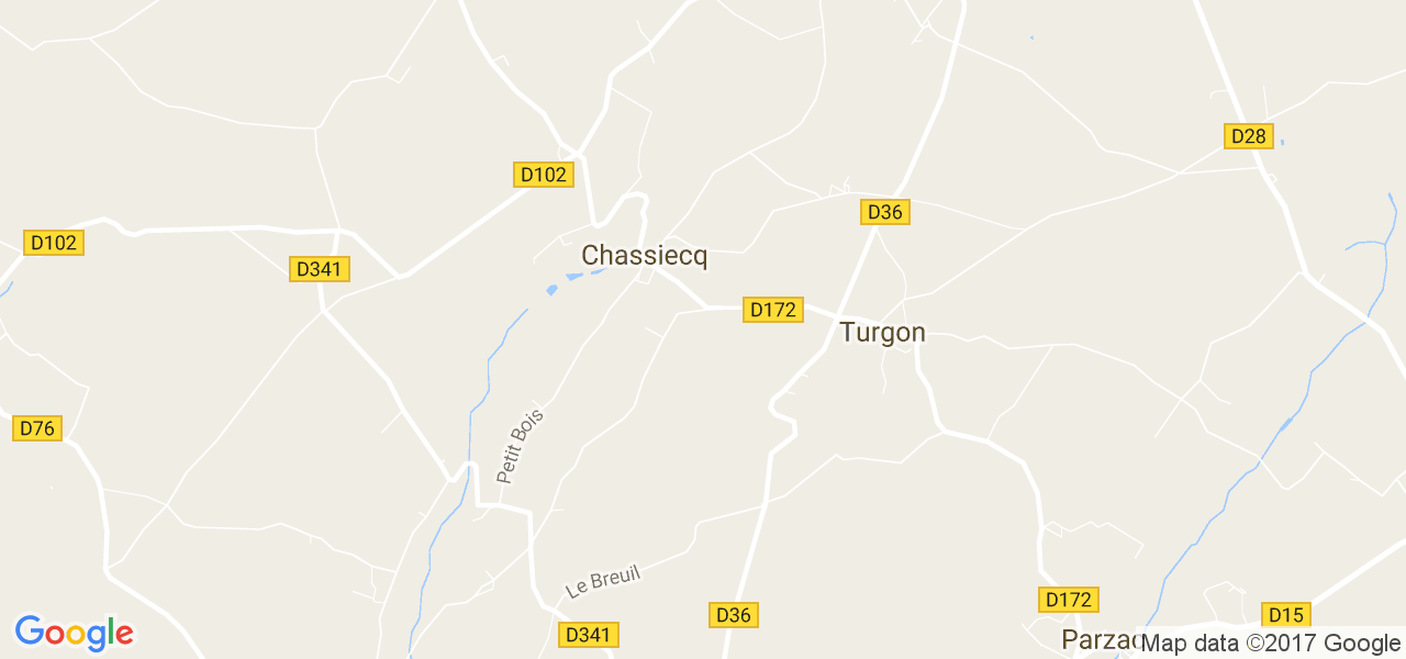 map de la ville de Chassiecq