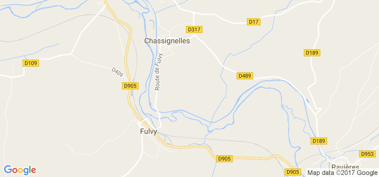 map de la ville de Chassignelles