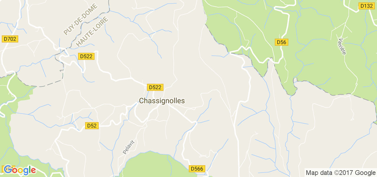 map de la ville de Chassignolles