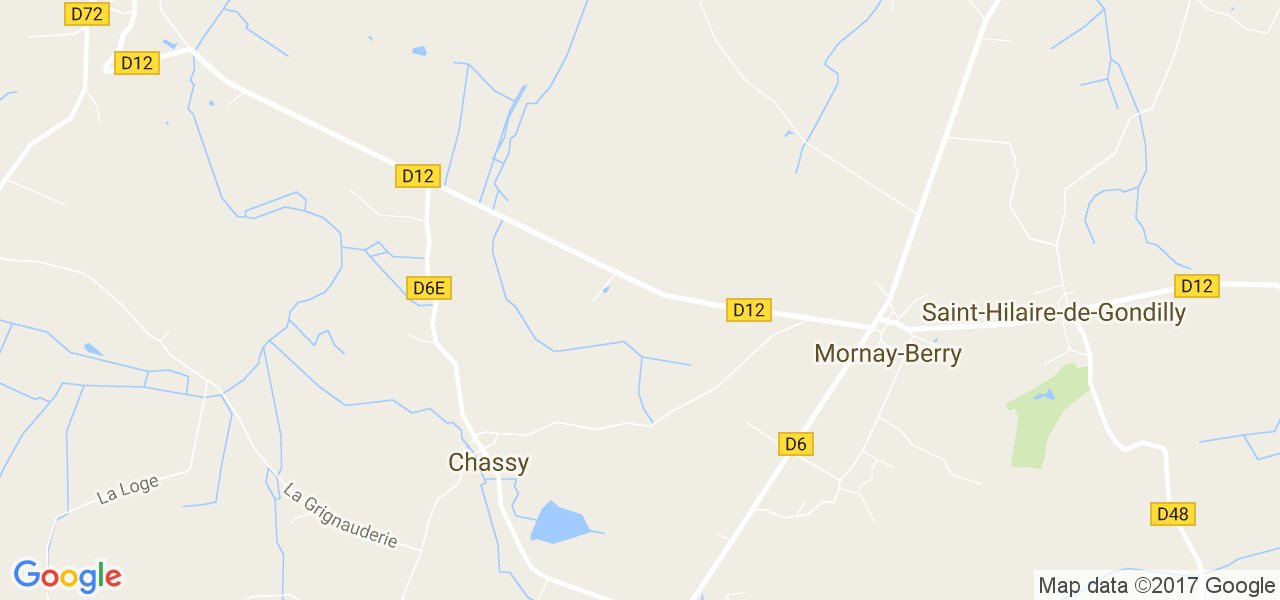 map de la ville de Chassy