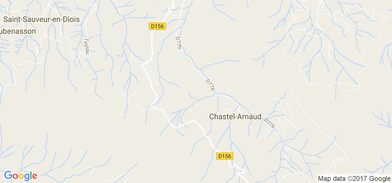 map de la ville de Chastel-Arnaud