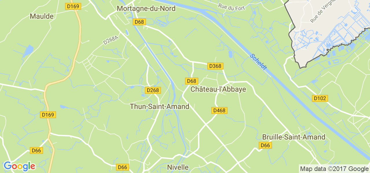 map de la ville de Château-l'Abbaye