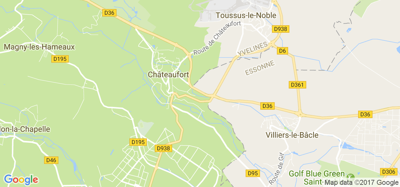 map de la ville de Châteaufort