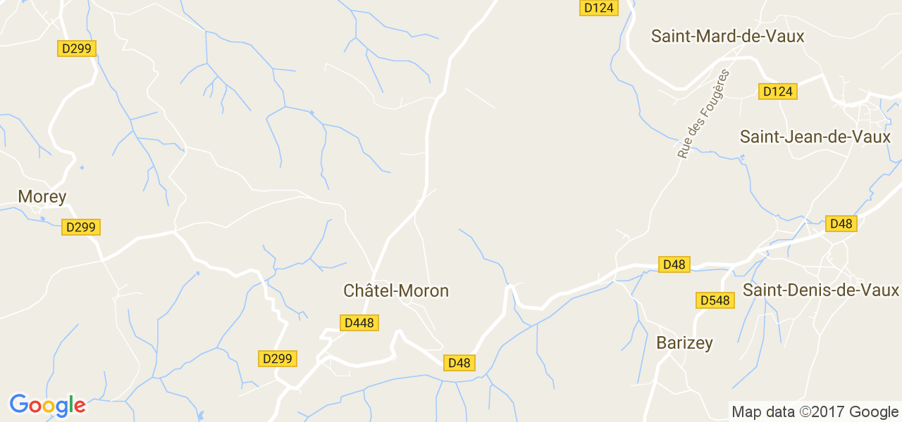 map de la ville de Châtel-Moron