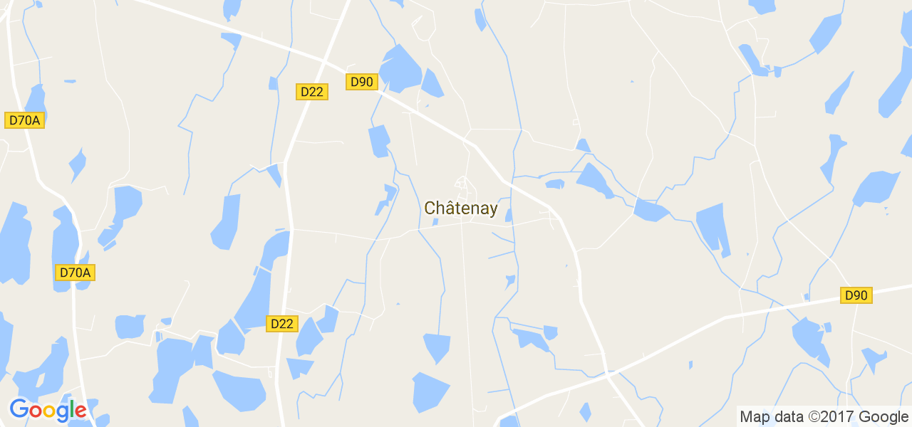 map de la ville de Châtenay