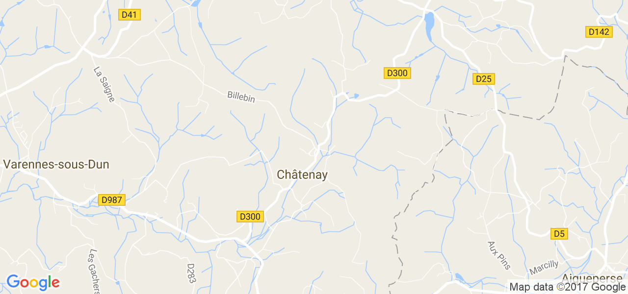 map de la ville de Châtenay