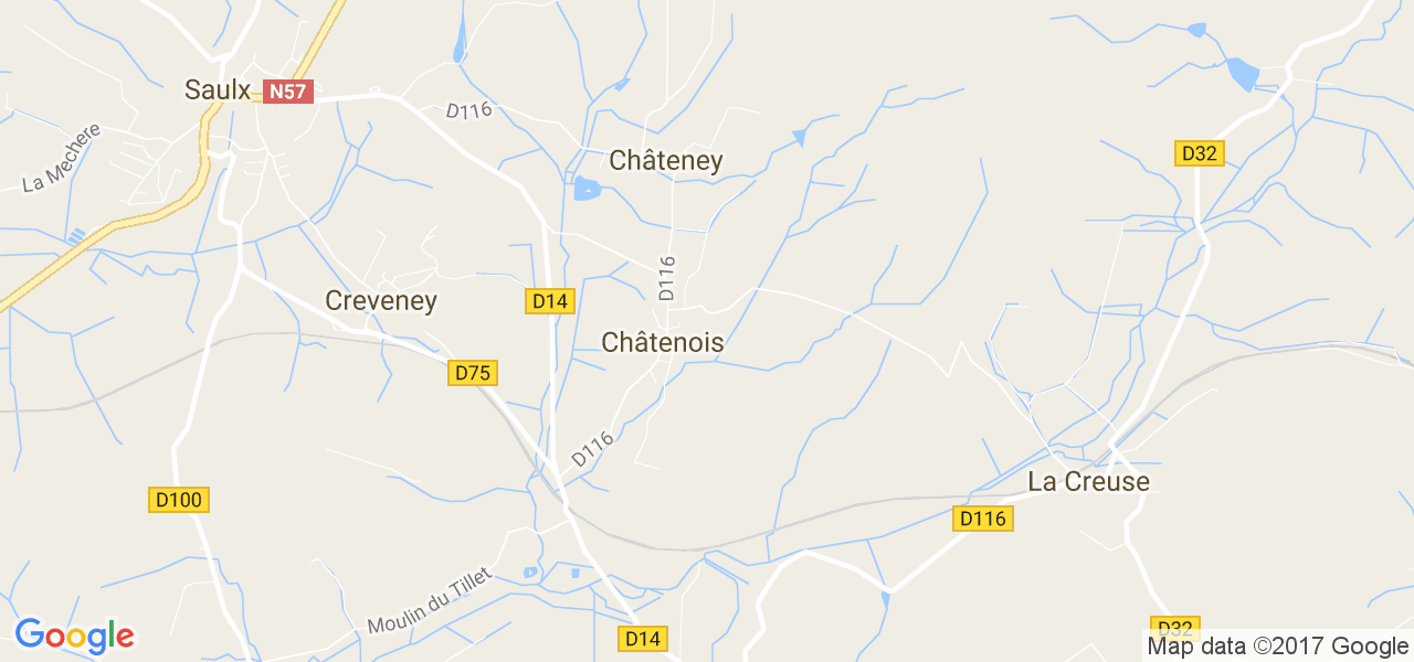 map de la ville de Châtenois