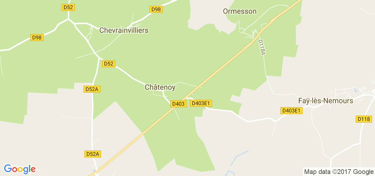 map de la ville de Châtenoy