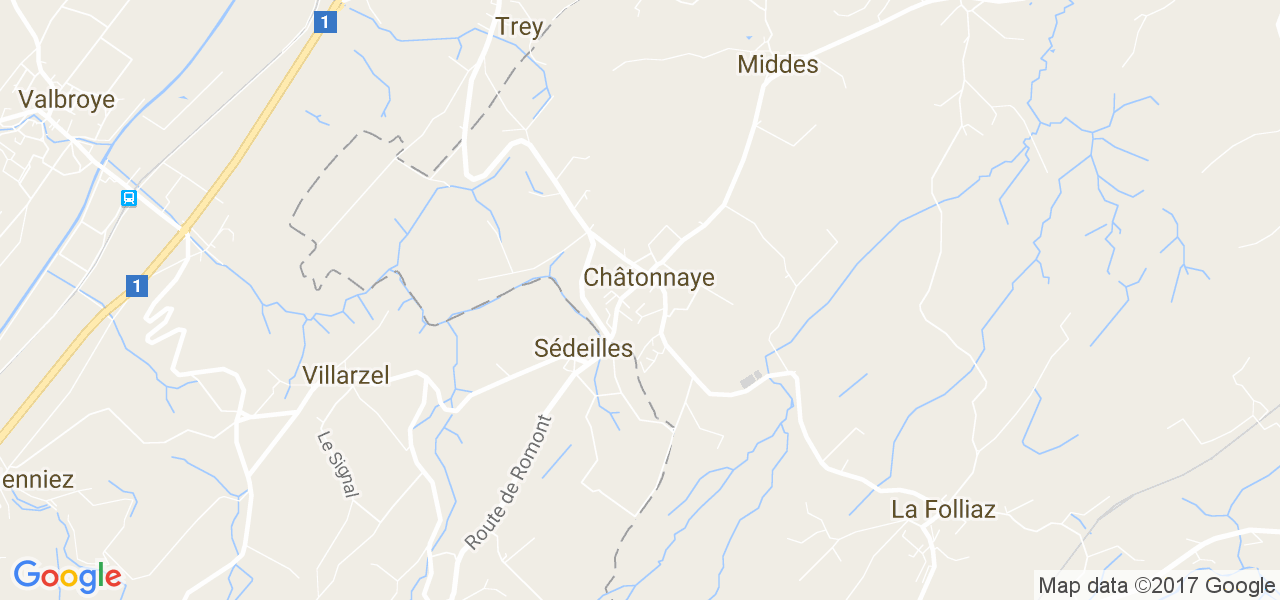 map de la ville de Châtonnaye