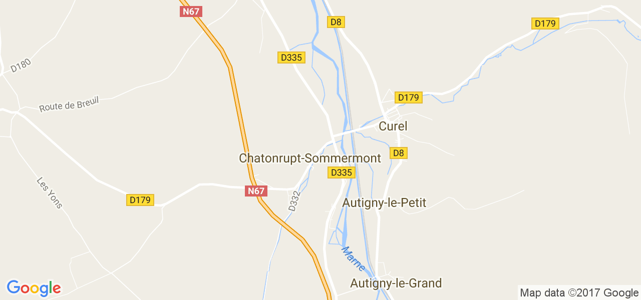 map de la ville de Chatonrupt-Sommermont