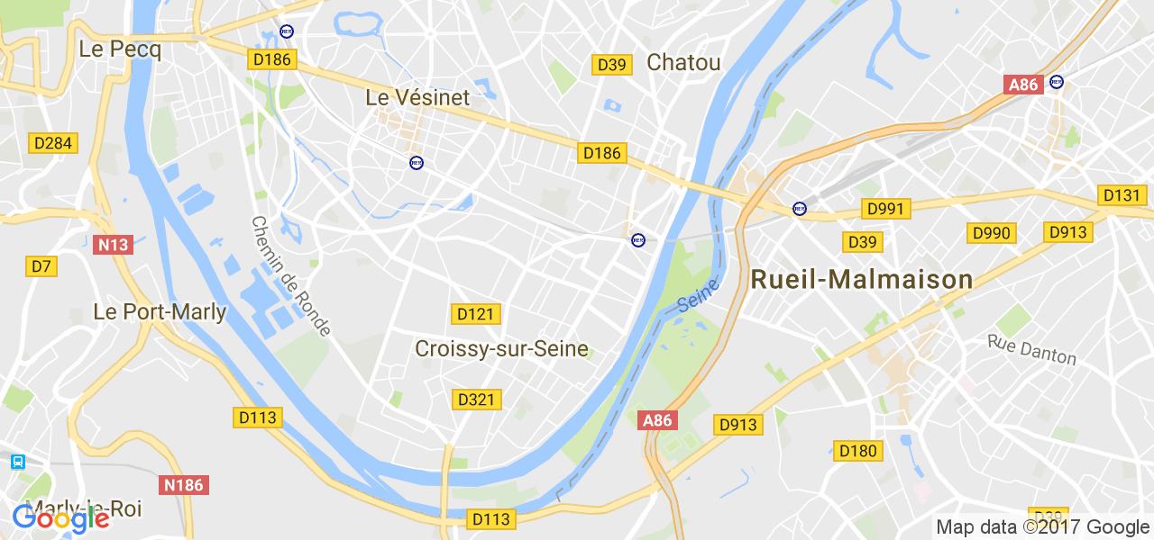 map de la ville de Chatou