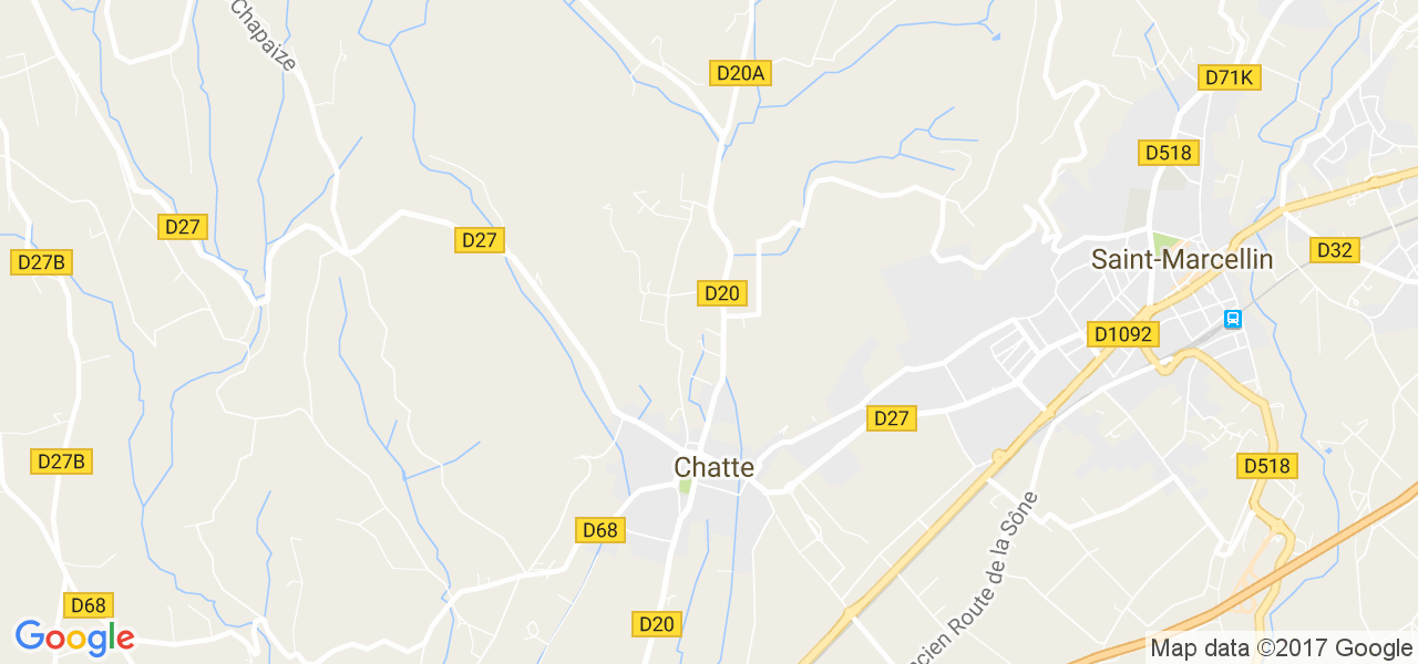 map de la ville de Chatte