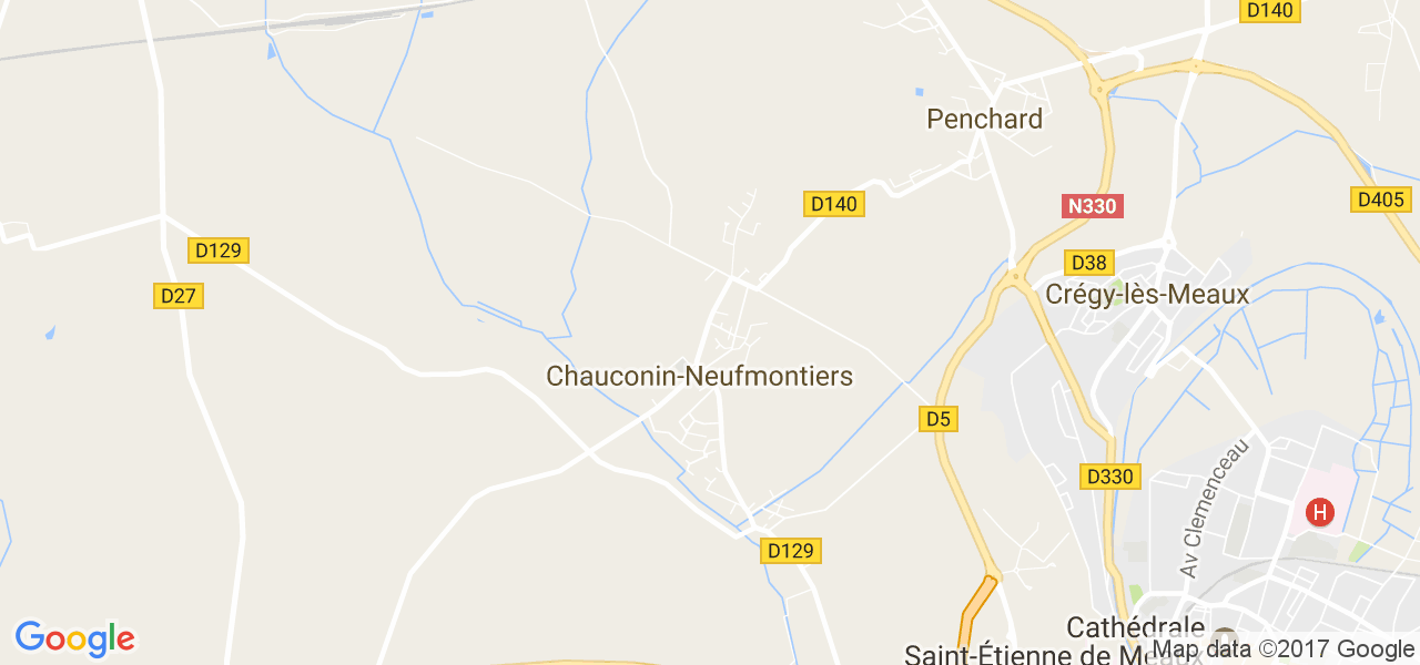 map de la ville de Chauconin-Neufmontiers