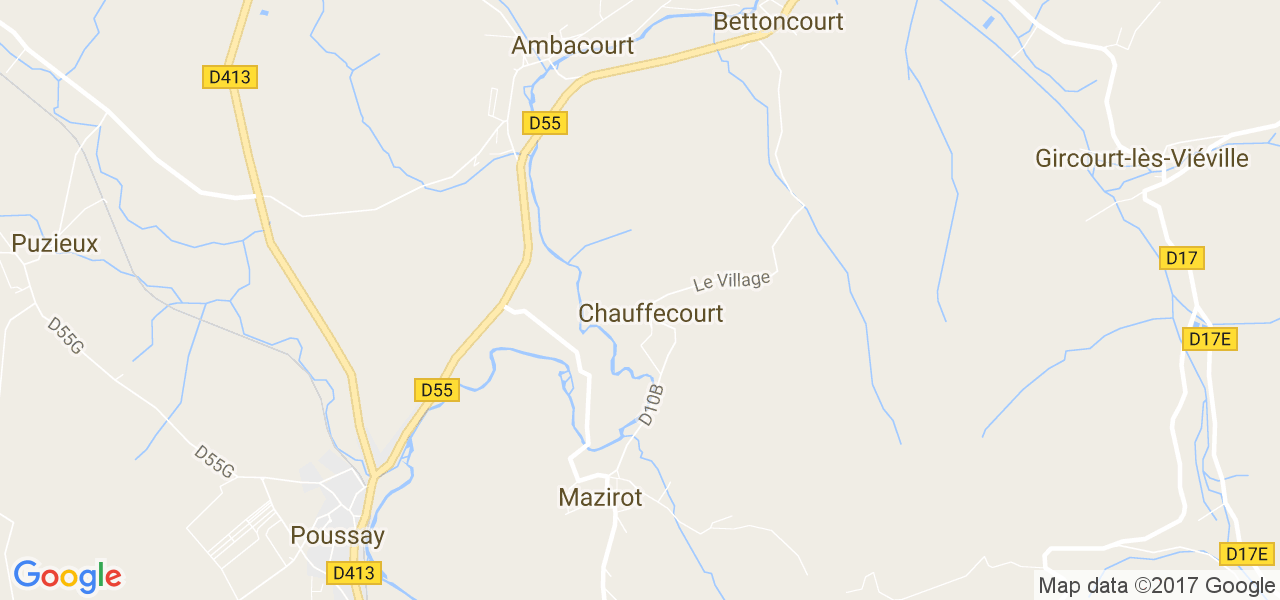 map de la ville de Chauffecourt