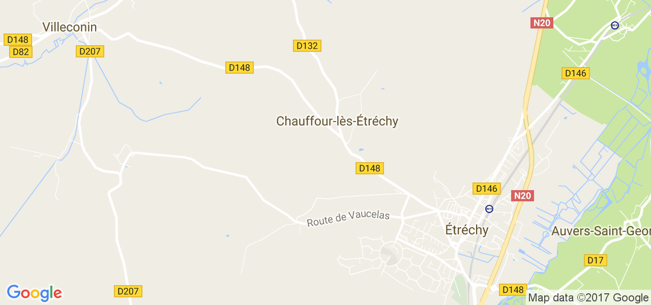 map de la ville de Chauffour-lès-Étréchy