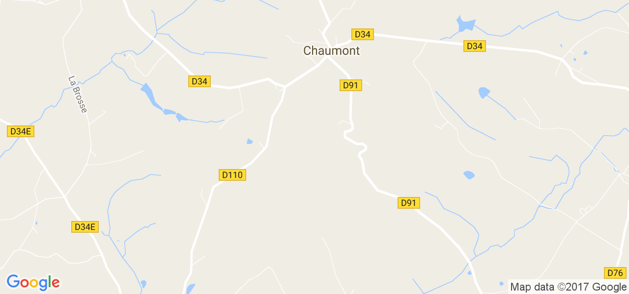 map de la ville de Chaumont