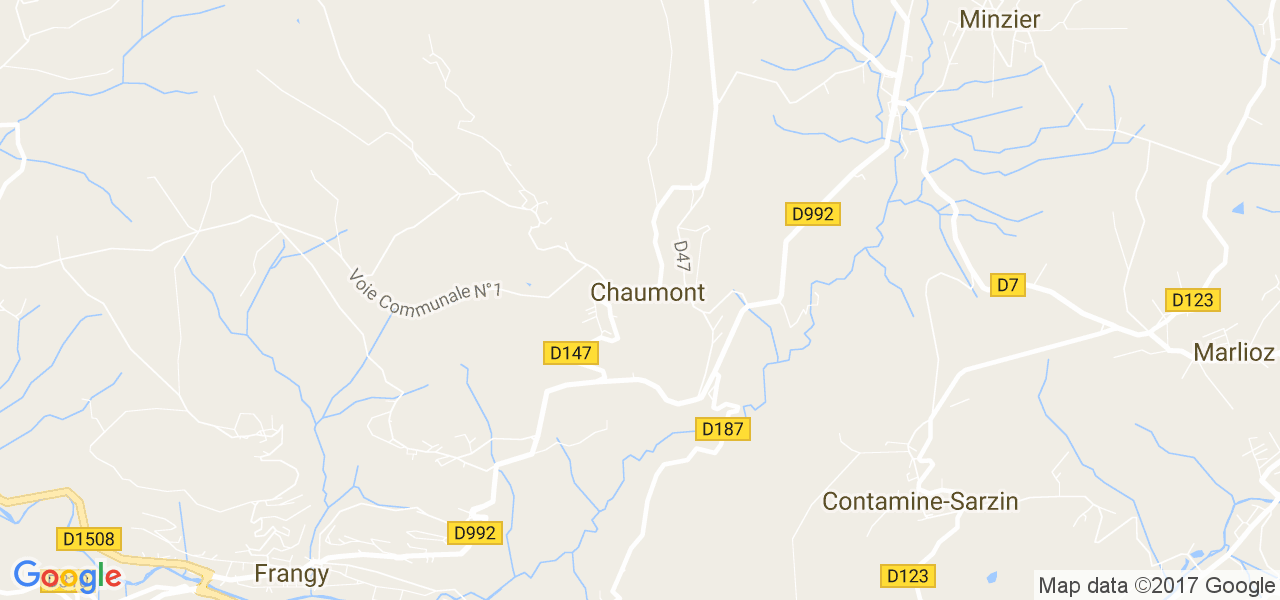 map de la ville de Chaumont