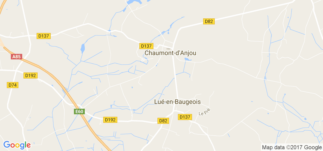 map de la ville de Chaumont-d'Anjou