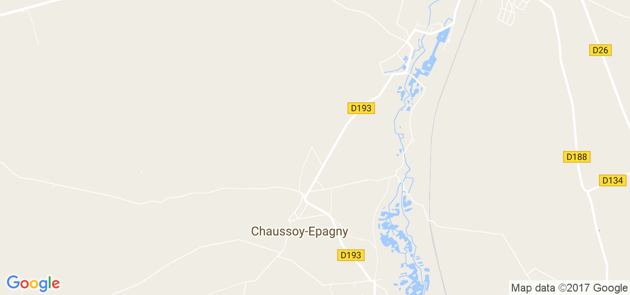 map de la ville de Chaussoy-Epagny