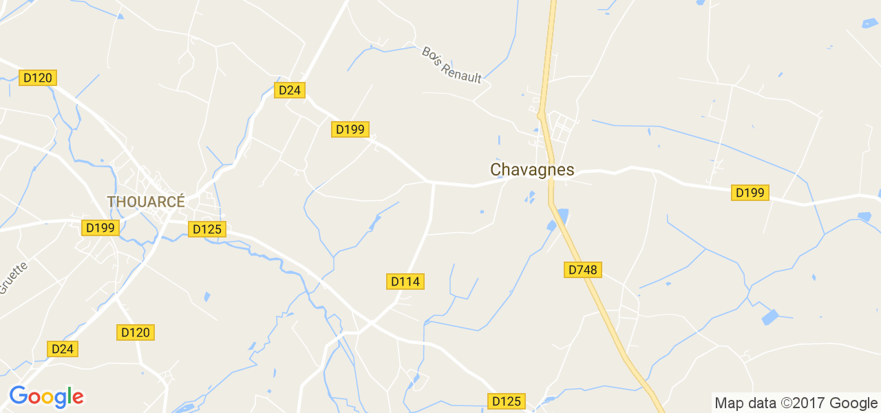 map de la ville de Chavagnes