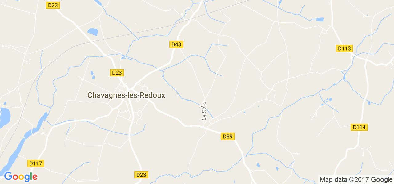 map de la ville de Chavagnes-les-Redoux