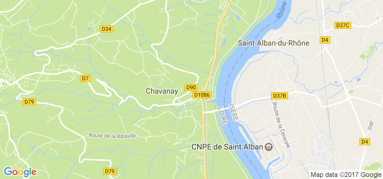 map de la ville de Chavanay