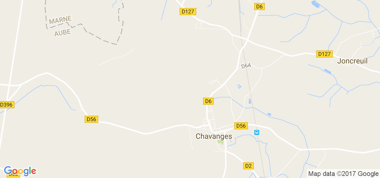 map de la ville de Chavanges