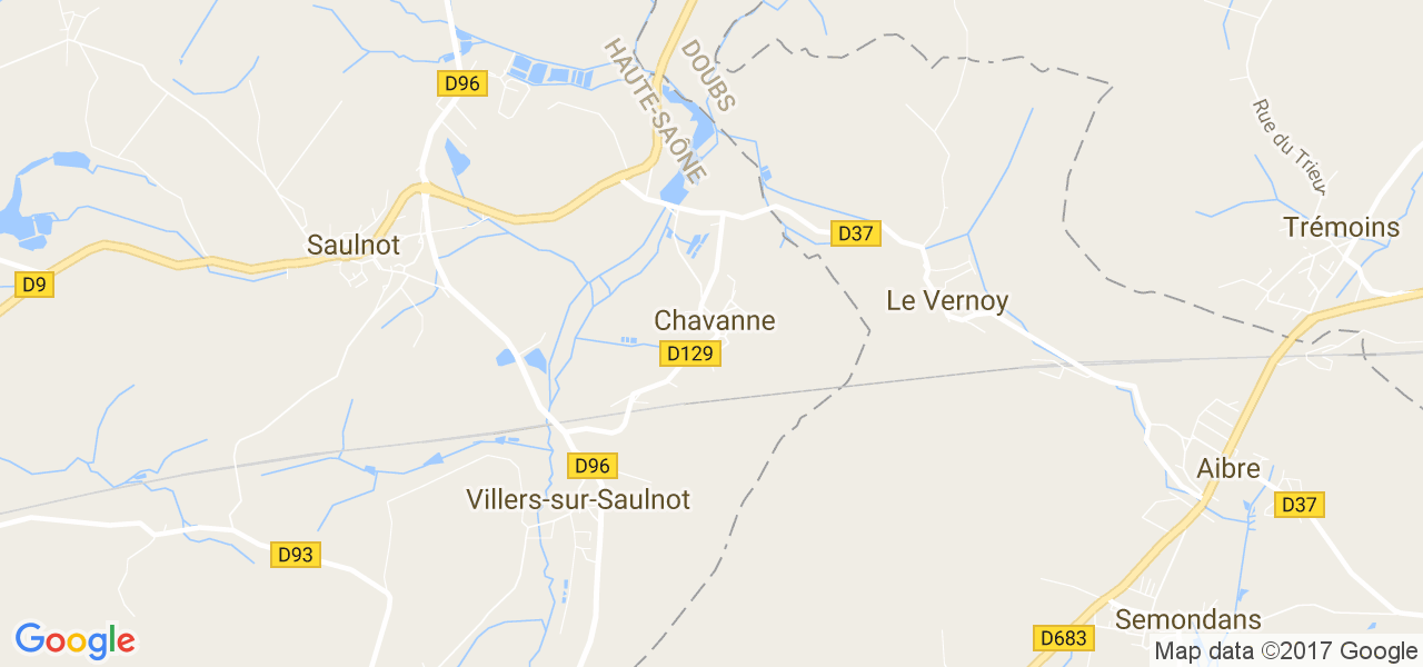 map de la ville de Chavanne