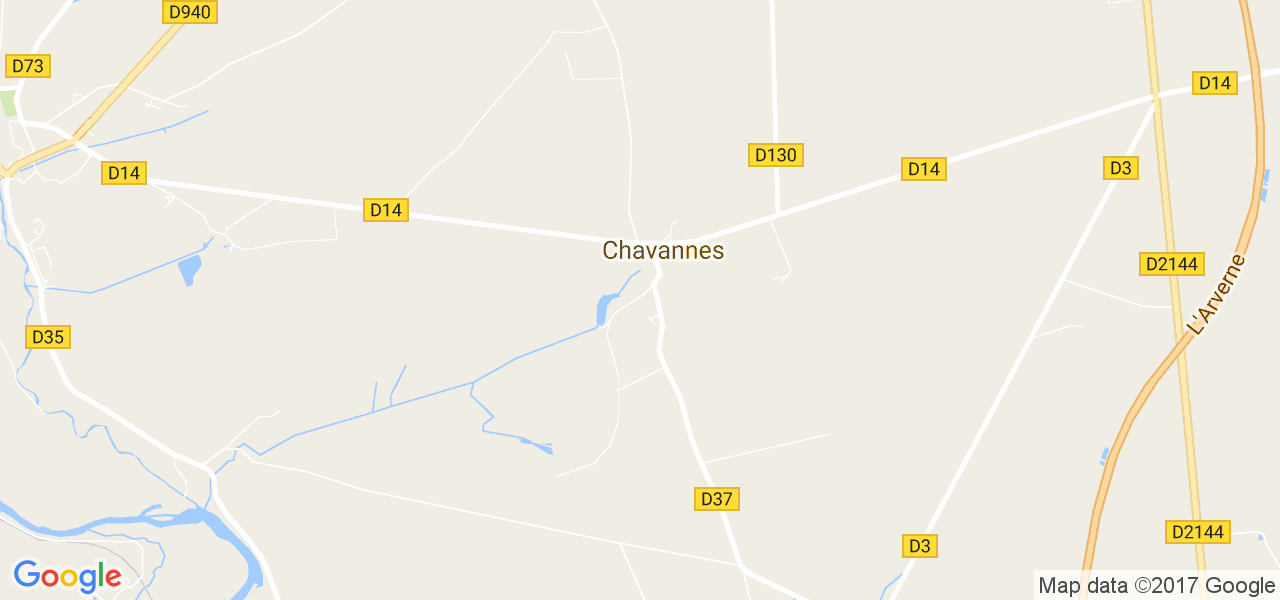 map de la ville de Chavannes