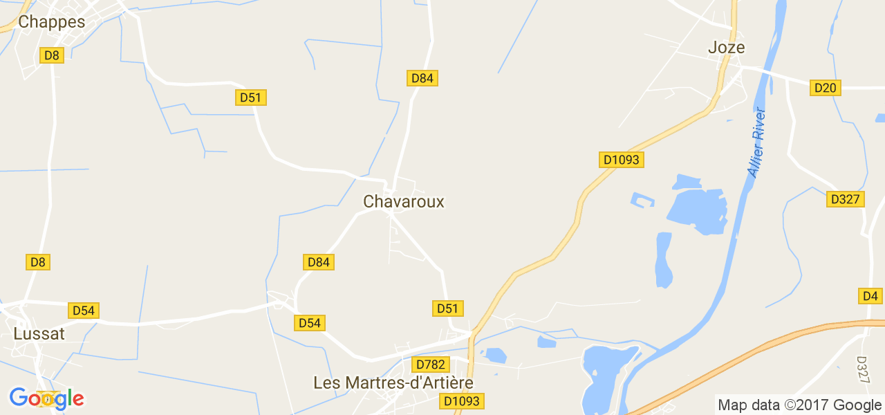 map de la ville de Chavaroux