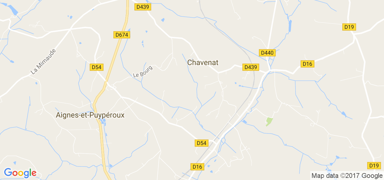 map de la ville de Chavenat