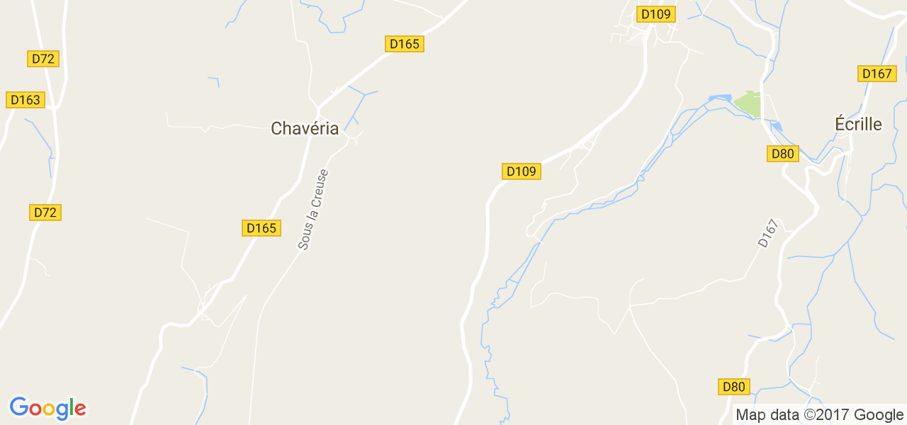 map de la ville de Chavéria