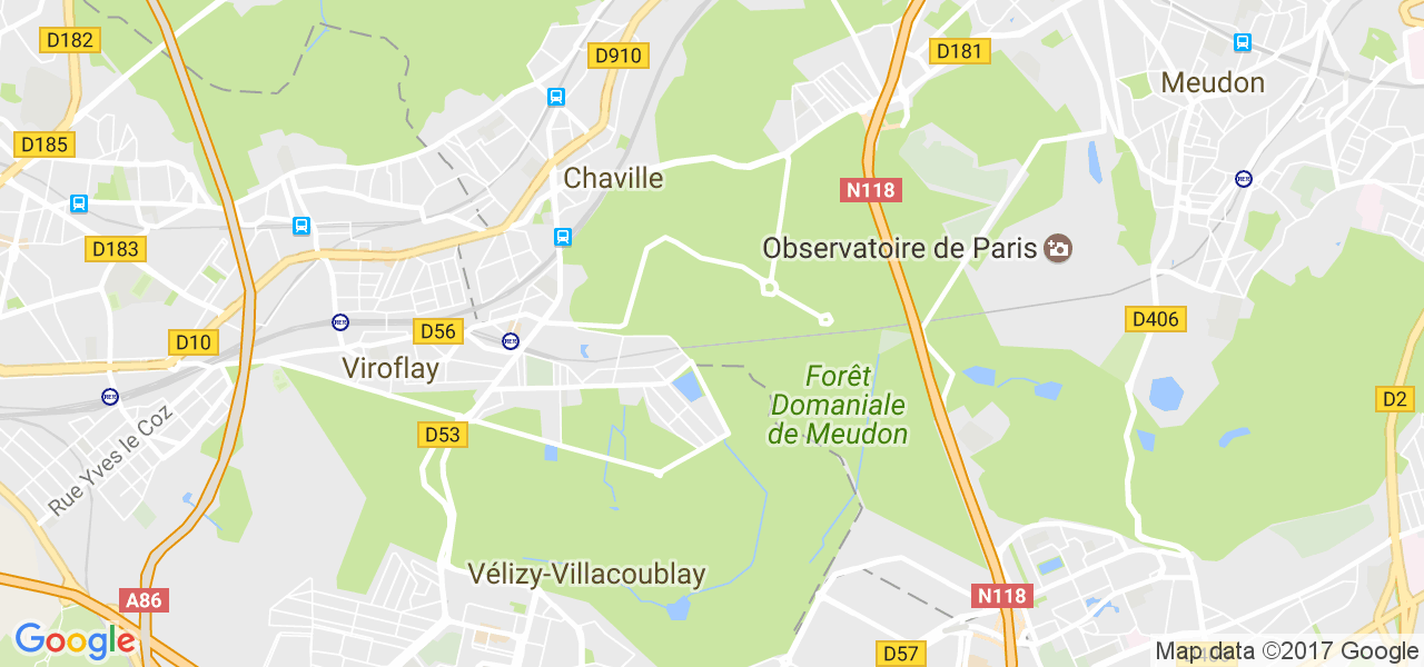 map de la ville de Chaville