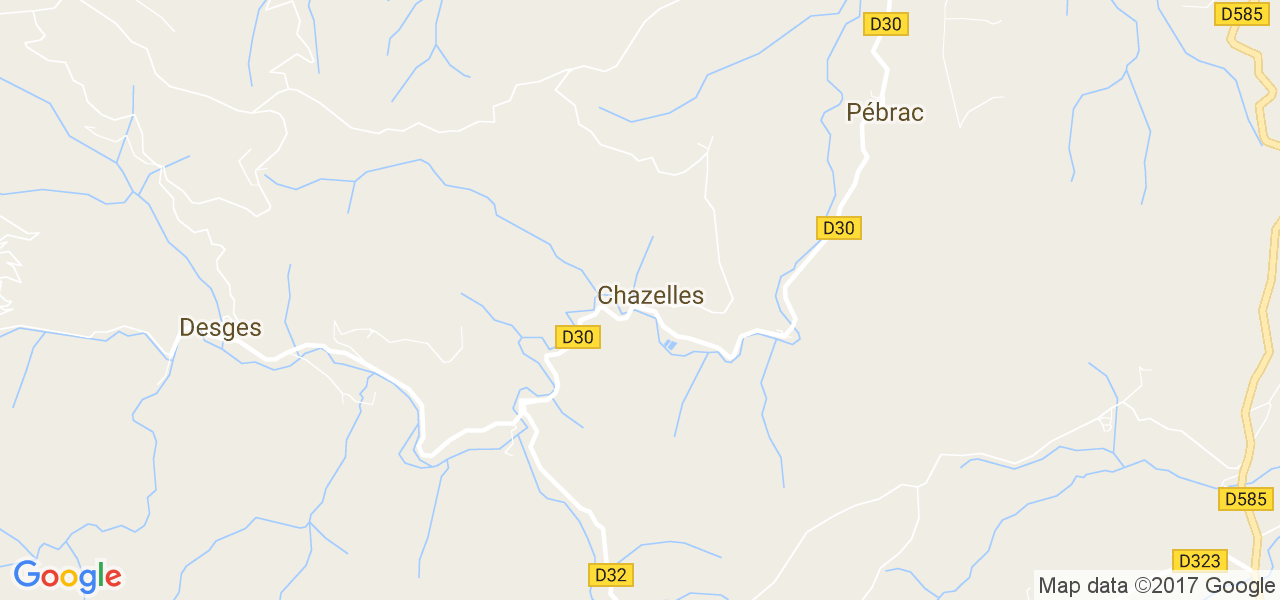 map de la ville de Chazelles