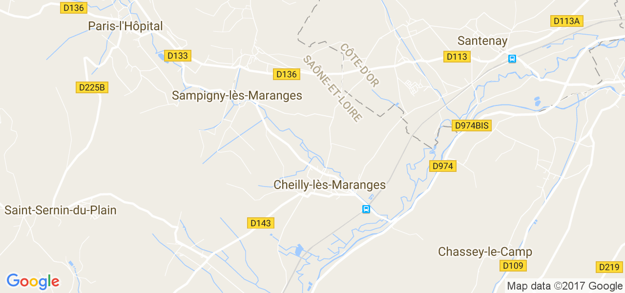 map de la ville de Cheilly-lès-Maranges