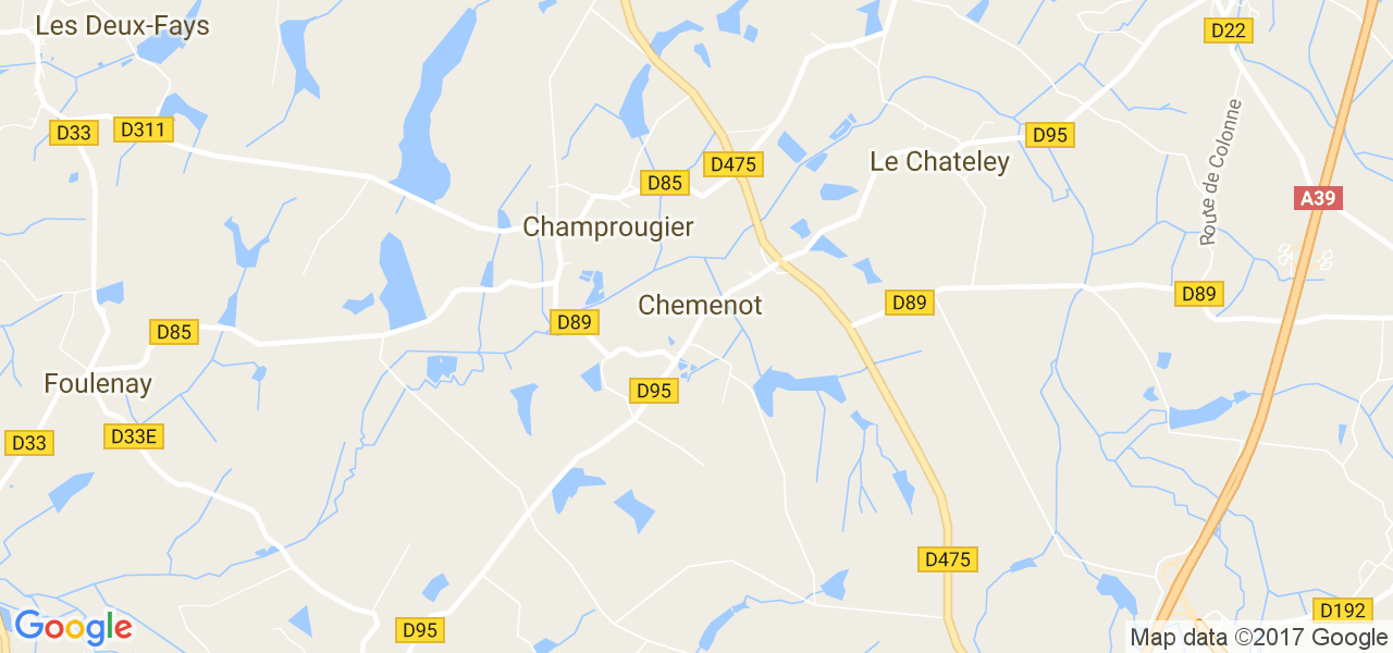 map de la ville de Chemenot