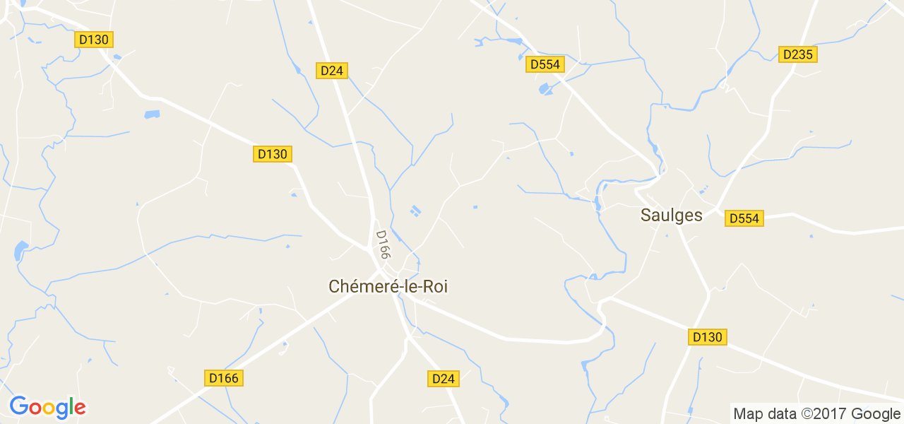 map de la ville de Chémeré-le-Roi