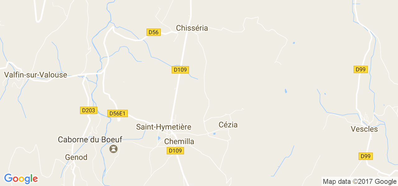 map de la ville de Chemilla